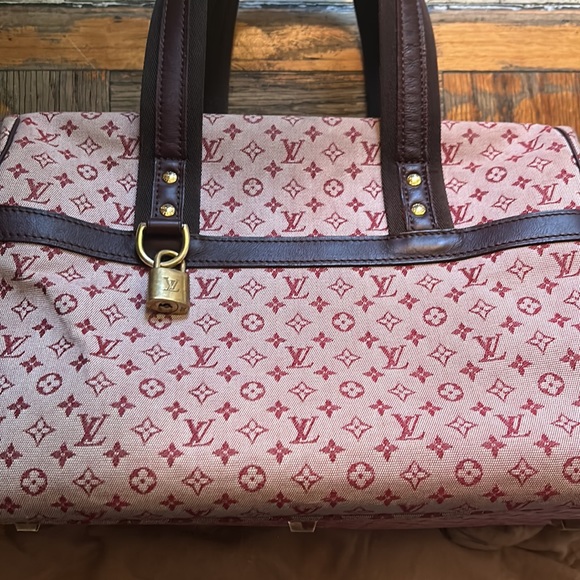 SOLD-Very good condition Louis Vuitton GM Josephine Bordeaux Monogram Minilin - Picture 9 of 17